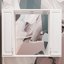 Stella Polare Мебель для ванной Кармела 100 люкс белое серебро – фотография-18